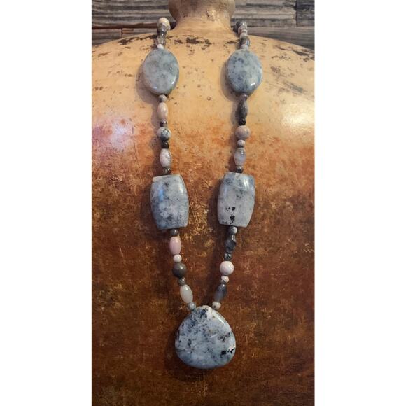 Jay King Sterling Silver and Dendritic Agate Necklace - Picture 1 of 7
